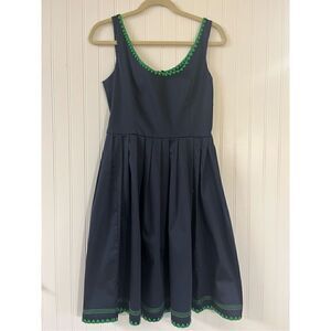 Corey Lynn Calter dress navy w/green accent sz 8 NWT